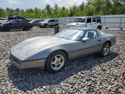 Salvage cars for sale at Windham, ME auction: 1986 Chevrolet Corvette