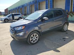 Salvage cars for sale at Columbus, OH auction: 2019 Ford Ecosport SE