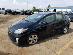 Salvage cars for sale at Woodhaven, MI auction: 2010 Toyota Prius