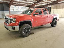 Salvage trucks for sale at East Granby, CT auction: 2015 GMC Sierra K1500 SLE
