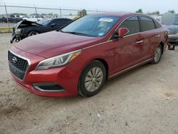 Salvage cars for sale at Houston, TX auction: 2016 Hyundai Sonata Hybrid