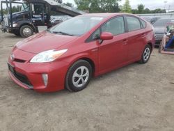 Salvage cars for sale from Copart Finksburg, MD: 2012 Toyota Prius