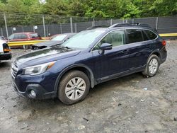 Salvage cars for sale from Copart Waldorf, MD: 2018 Subaru Outback 2.5I Premium