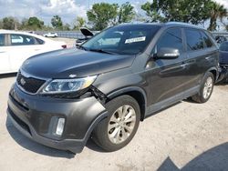 Salvage cars for sale from Copart Riverview, FL: 2014 KIA Sorento EX
