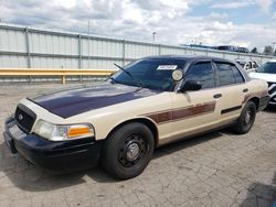 Salvage cars for sale at Dyer, IN auction: 2011 Ford Crown Victoria Police Interceptor