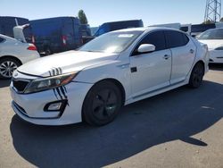 Salvage cars for sale at Hayward, CA auction: 2016 KIA Optima Hybrid