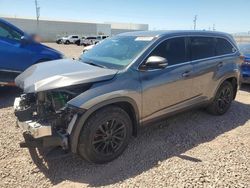 Salvage cars for sale from Copart Phoenix, AZ: 2018 Toyota Highlander SE
