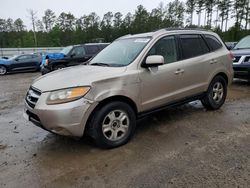 Salvage cars for sale from Copart Harleyville, SC: 2007 Hyundai Santa FE GLS