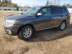 Salvage cars for sale from Copart Bowmanville, ON: 2013 Toyota Highlander Base