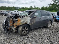 Salvage cars for sale at Windham, ME auction: 2011 Acura MDX Technology