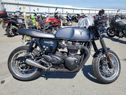 Salvage motorcycles for sale at Martinez, CA auction: 2016 Triumph Thruxton 1200