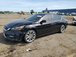 Salvage cars for sale at Woodhaven, MI auction: 2015 Honda Accord Sport
