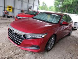 Vehiculos salvage en venta de Copart Midway, FL: 2021 Honda Accord LX