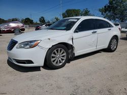 Salvage cars for sale at Riverview, FL auction: 2013 Chrysler 200 Limited