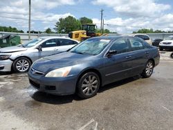 Honda Accord ex salvage cars for sale: 2007 Honda Accord EX