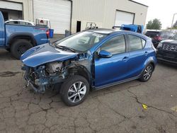 Salvage cars for sale at Woodburn, OR auction: 2018 Toyota Prius C