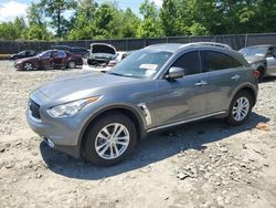 Salvage cars for sale from Copart Waldorf, MD: 2017 Infiniti QX70