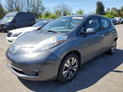 Salvage cars for sale at Portland, OR auction: 2017 Nissan Leaf S