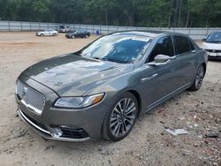 Salvage cars for sale at Austell, GA auction: 2017 Lincoln Continental Reserve
