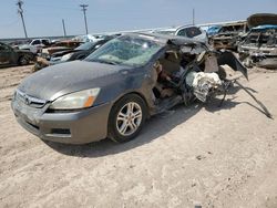 Salvage cars for sale from Copart Amarillo, TX: 2007 Honda Accord EX