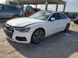 Salvage cars for sale at West Palm Beach, FL auction: 2023 Audi A6 Premium Plus