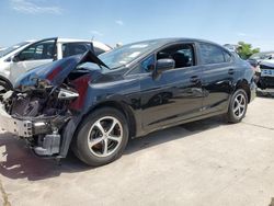 Salvage cars for sale from Copart Grand Prairie, TX: 2015 Honda Civic SE