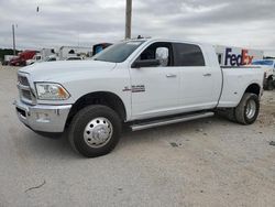 Salvage trucks for sale at Grand Prairie, TX auction: 2018 Dodge 3500 Laramie