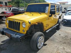 Flood-damaged cars for sale at auction: 2015 Jeep Wrangler Unlimited Sport