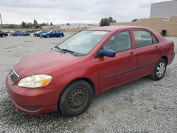 Salvage cars for sale at Mentone, CA auction: 2007 Toyota Corolla CE