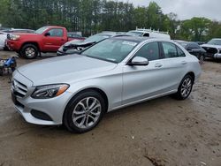 Salvage cars for sale at North Billerica, MA auction: 2017 Mercedes-Benz C 300 4matic