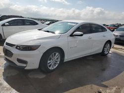 Salvage cars for sale from Copart Grand Prairie, TX: 2017 Chevrolet Malibu LT