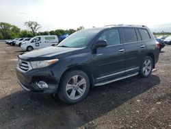 Salvage cars for sale at Des Moines, IA auction: 2013 Toyota Highlander Limited