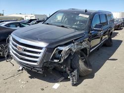 Salvage cars for sale from Copart Martinez, CA: 2016 Cadillac Escalade ESV Premium