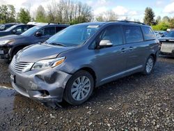 Salvage cars for sale at Portland, OR auction: 2017 Toyota Sienna XLE