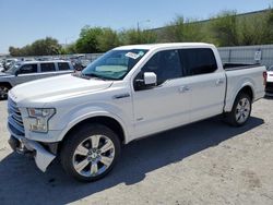 Salvage trucks for sale at Las Vegas, NV auction: 2016 Ford F150 Supercrew