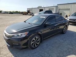 Salvage cars for sale at Kansas City, KS auction: 2016 Honda Accord EXL
