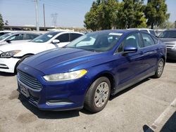 Salvage cars for sale from Copart Rancho Cucamonga, CA: 2013 Ford Fusion S