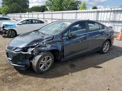 Salvage cars for sale from Copart Finksburg, MD: 2017 Chevrolet Cruze LT