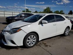 Vehiculos salvage en venta de Copart Littleton, CO: 2014 Toyota Corolla L