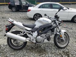 Salvage cars for sale from Copart Waldorf, MD: 2003 Suzuki SV1000 SK3