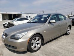 Salvage cars for sale at Sun Valley, CA auction: 2008 BMW 528 I