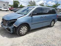 Salvage cars for sale from Copart Opa Locka, FL: 2009 Honda Odyssey LX