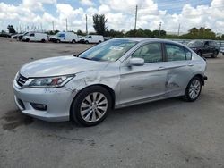 Salvage cars for sale at Miami, FL auction: 2014 Honda Accord EX