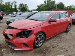 Mercedes-Benz salvage cars for sale: 2018 Mercedes-Benz CLA 250 4matic