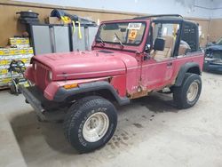 Salvage cars for sale at Kincheloe, MI auction: 1992 Jeep Wrangler / YJ S