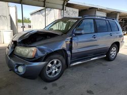 Salvage cars for sale from Copart Fresno, CA: 2003 Toyota Highlander Limited