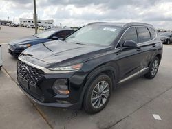 Salvage cars for sale at Grand Prairie, TX auction: 2019 Hyundai Santa FE SEL