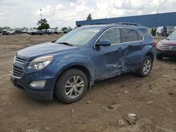 Salvage cars for sale at Woodhaven, MI auction: 2017 Chevrolet Equinox LT