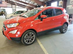 Salvage cars for sale from Copart East Granby, CT: 2020 Ford Ecosport Titanium