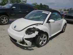 Volkswagen new Beetle Triple White salvage cars for sale: 2007 Volkswagen New Beetle Triple White